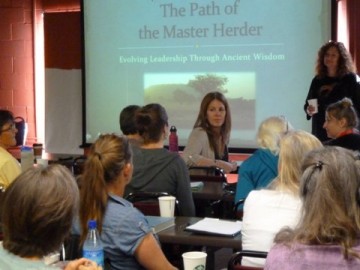 Students discuss horse-inspired wisdom at Portland's National College of Natural Medicine Photo credit: Janet Hogue