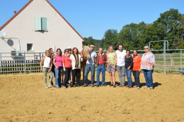 French Eponaquest Instructors hold a reunion at SvenTexier's farm outside Paris. Photo courtesy of Anne Mathieu